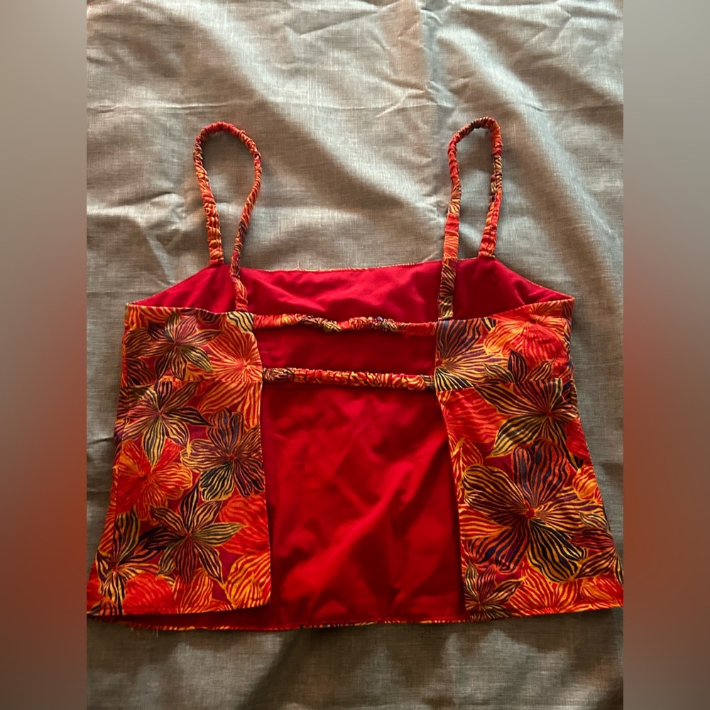 House of Harlow 1960 Tropical Print Top